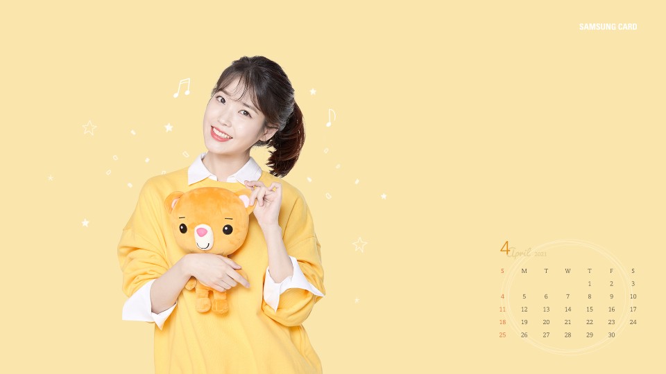 IU 李知恩2021年日歷壁紙珍藏 記錄每個心動瞬間